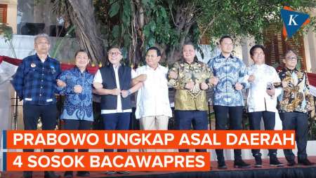 Prabowo Ungkap Cawapres Mengerucut ke 4 Nama, Siapa Saja?