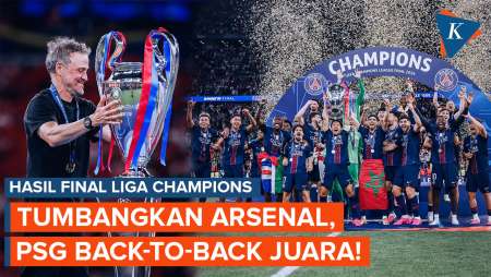 PSG Back-to-Back Juara Liga Champions Usai Kalahkan Arsenal, Apa Kata Luis Enrique?