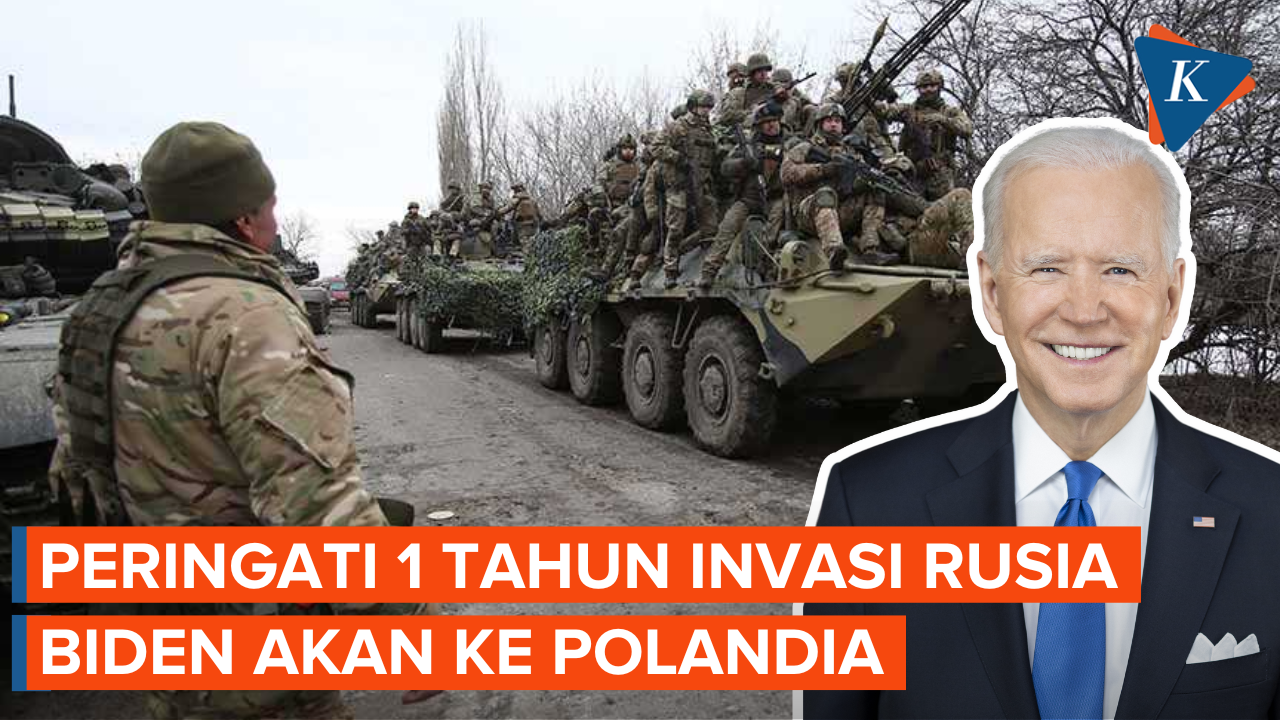 Biden akan ke Polandia Peringati 1 Tahun Invasi Rusia di Ukraina
