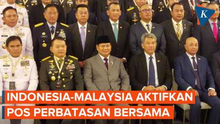 Prabowo dan Menhan Malaysia Aktifkan Kembali Pos Perbatasan Bersama di Kalimantan