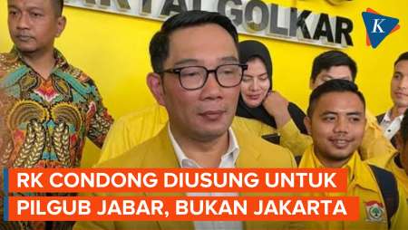 Golkar Condong Usung Ridwan Kamil untuk Pilkada Jabar daripada Jakarta