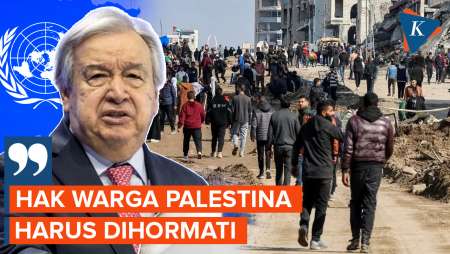 Usul Trump Relokasi Warga Gaza Tuai Kecaman, Sekjen PBB Minta Hak Warga Palestina Dihormati