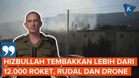 Israel: Hizbullah Menembakkan Total 12.000 Roket, Rudal dan Drone Setahun Terakhir