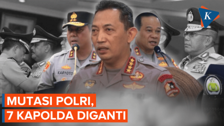 Mutasi Polri 2025, Ini Daftar 7 Kapolda Baru