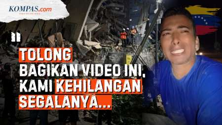 Tangis Pendeta Minta Tolong Bantuan Cari Keluarganya Yang Tertimbun Usai Gempa Venezuela