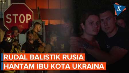 Moskwa Balas Dendam! Rudal Balistik Rusia Hantam Ibu Kota Ukraina