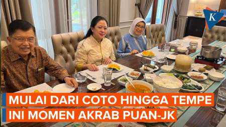 Puan Maharani Bahagia Dijamu Tempe oleh Jusuf Kalla