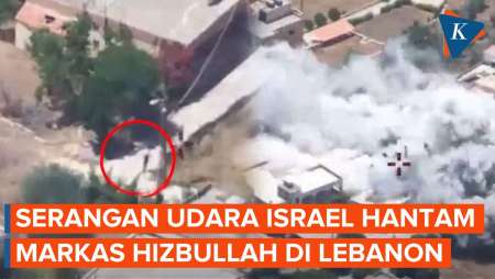 Detik-detik Serangan Udara Israel Hantam Markas Hizbullah di Lebanon