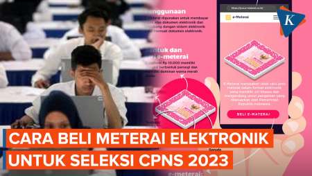 Cara Beli Meterai Elektronik untuk Syarat CPNS 2023