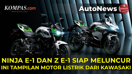 Motor Listrik Kawasaki Ninja e-1 dan Z e-1 Siap Meluncur, Ini Tampilannya