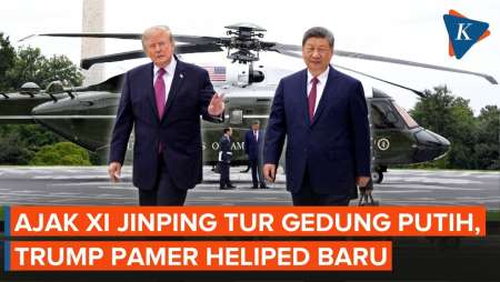 Trump Pamer Landasan Helikopter Baru Di Gedung Putih Ke Xi Jinping