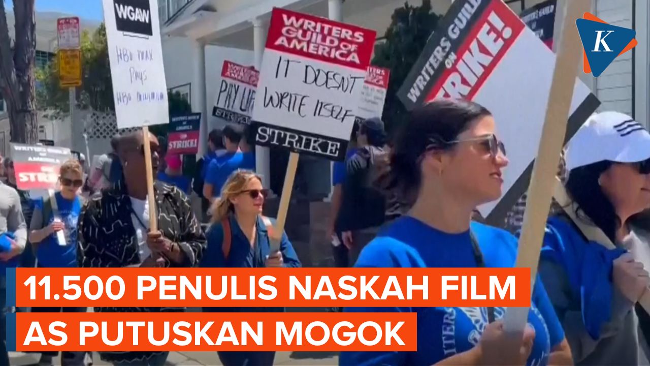 Aksi Mogok Ribuan Penulis Naskah Film Sebabkan Hollywood dan Televisi AS Lumpuh