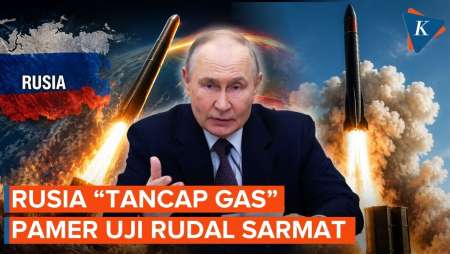 Rusia "Tancap Gas" Uji Rudal Sarmat Usai Perjanjian Nuklir Berakhir