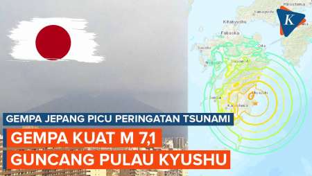 Gempa M 7,1 Guncang Pulau Kyushu dan Picu Peringatan Tsunami di Jepang