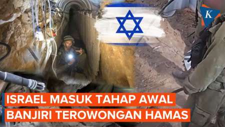 Israel Mulai Memompa Air Laut ke Terowongan Bawah Tanah Hamas di Gaza