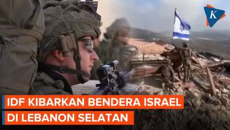 Tiru Tindakan di Gaza, IDF Kibarkan Bendera Israel di Desa Lebanon Saat Serbuan Darat