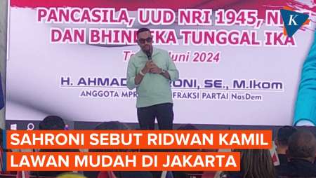 Sahroni Sebut Ridwan Kamil Lawan Mudah pada Pilkada Jakarta 2024