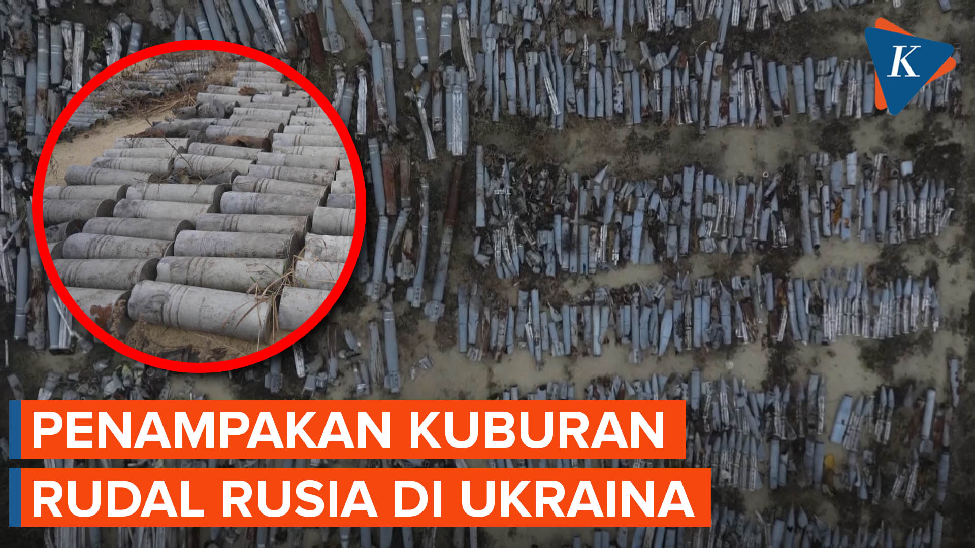 Melihat Kuburan Sisa-sisa Rudal Rusia di Ukraina