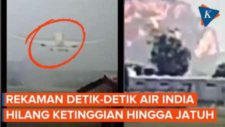 Terekam CCTV! Begini Detik-detik Jatuhnya Air India 171 Usai Lepas Landas