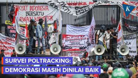 Survei Poltracking: Mayoritas Publik Nilai Kebebasan Berpendapat hingga Demokrasi Masih Baik