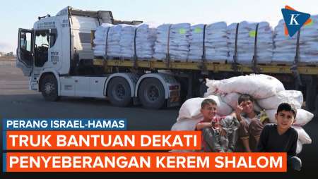 Israel Buka Perbatasan, Truk Bantuan Gaza Mulai Masuk Penyeberangan Kerem Shalom