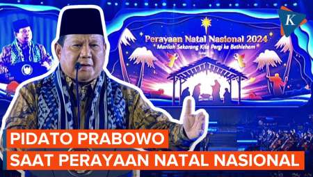 [FULL] Pidato Prabowo pada Perayaan Natal Nasional 2024