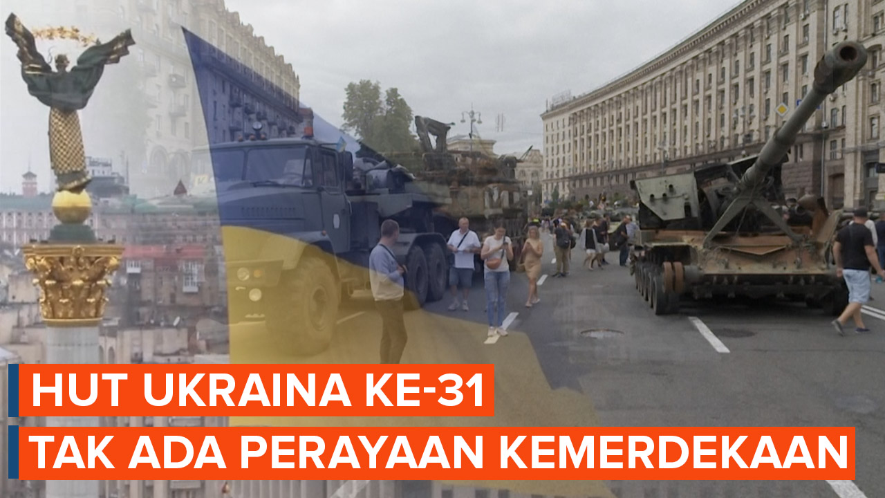Perayaan Hari Kemerdekaan Ukraina ke-31 Bertepatan dengan 6 Bulan Invasi Rusia