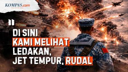 Detik-detik Pelaut China Rekam Momen Peluncuran Rudal Dari Selat Hormuz