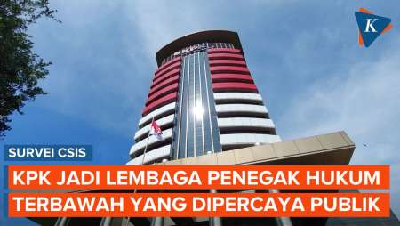 Survei CSIS: KPK Jadi Lembaga Penegak Hukum Terbawah yang Dipercaya Publik