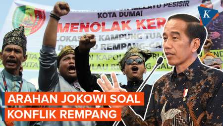 Jokowi Minta Konflik Rempang Diselesaikan Kekeluargaan:Tak Ada Penggusuran