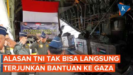 TNI Ungkap Alasan Bantuan Gaza dari Indonesia Diterjunkan AU Yordania