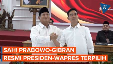 Sah! Prabowo-Gibran Resmi Jadi Presiden dan Wakil Presiden Terpilih