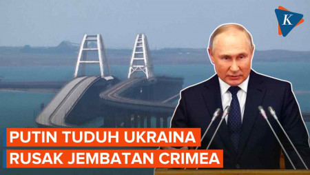 Jembatan Crimea Diserang, Putin: Itu Aksi Teroris Ukraina yang Tidak Masuk Akal