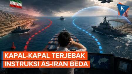 Terjebak Di Selat Hormuz! Kapal-kapal Dipaksa Pilih Arahan AS Atau Iran