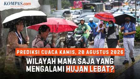 Prediksi Cuaca Di Seluruh Indonesia Kamis, 20 Agustus 2026: Jakarta Berawan, Bandung Hujan Ringan