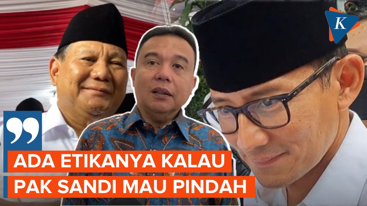 Gerindra: Prabowo Belum Pernah Beri Izin Sandiaga Nyapres Lewat PPP