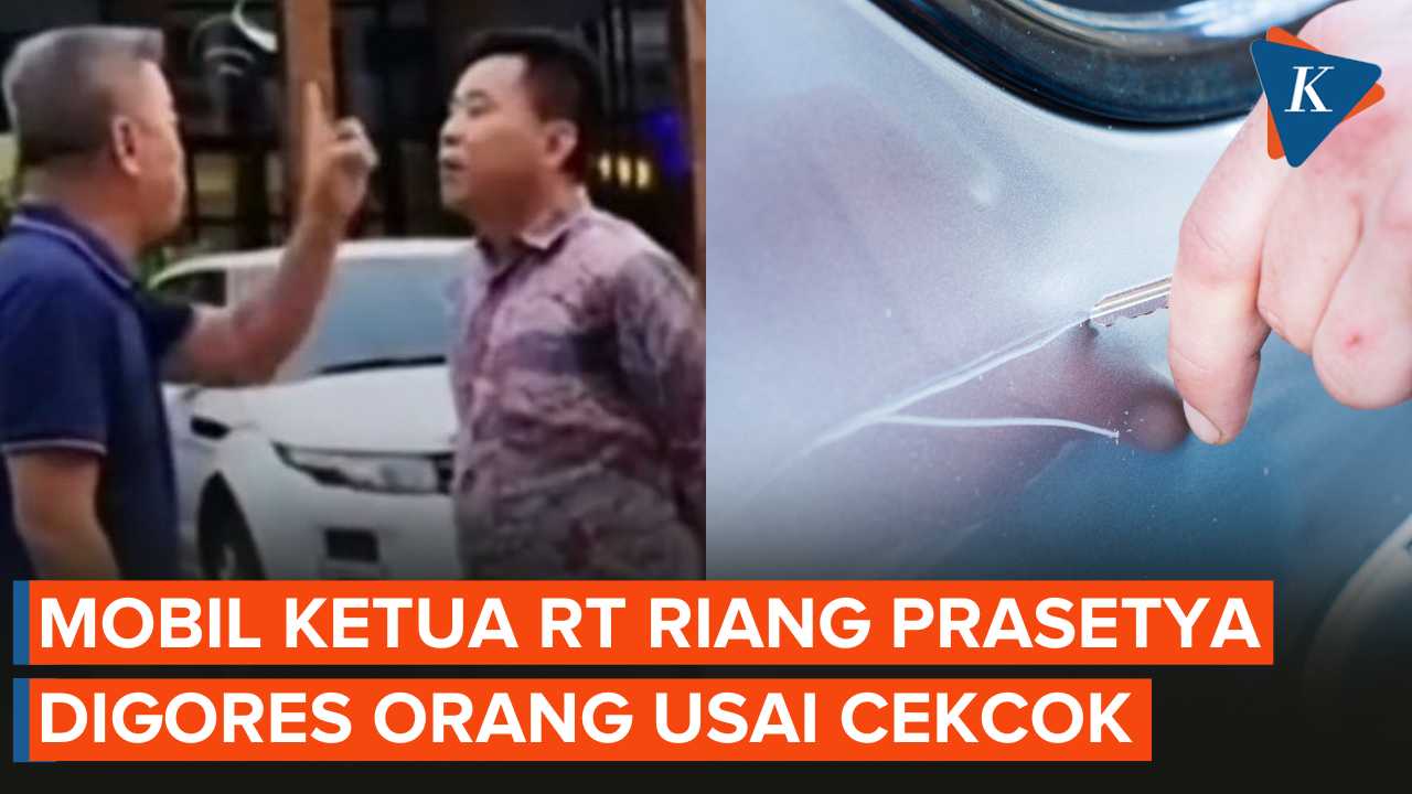 Mobil Ketua RT Riang Prasetya Dibaret Orang Tak Dikenal Usai Cekcok