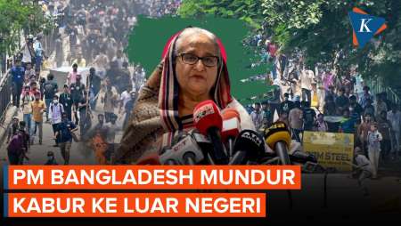 Mundur di Tengah Amukan Massa, PM Bangladesh Kabur Pakai Heli…