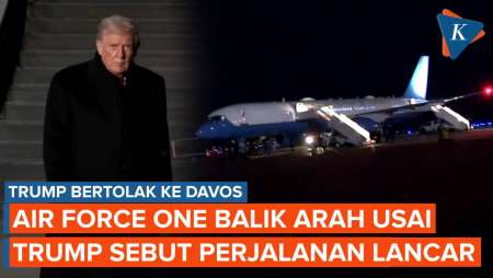 Air Force One Gangguan Usai Trump Sebut Perjalanan Ke Davos Akan Sukses, Putar Balik Ke AS