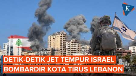 Penampakan Kota Tirus Lebanon Digempur Gelombang Serangan Jet Tempur Israel