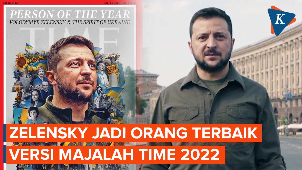 Zelensky Jadi Orang Terbaik Versi Majalah Time 2022