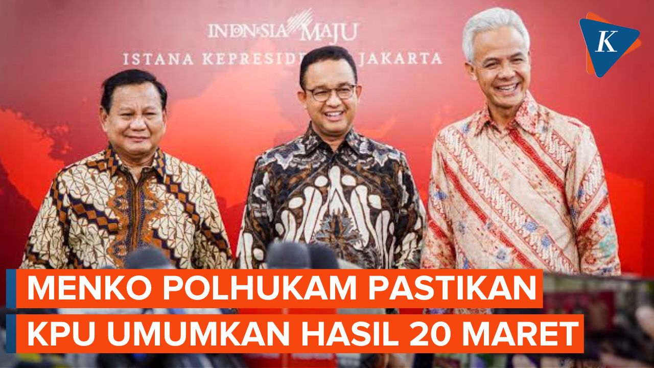 Rekapitulasi Suara Belum Rampung H-1 Penetapan Pemilu, Menko Polhukam: Doakan Lancar