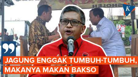 Saat Hasto Singgung Momen Jokowi Makan Bakso Bareng Prabowo