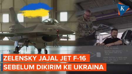 Zelensky Jajal Duduk di Kokpit Pesawat Jet F-16