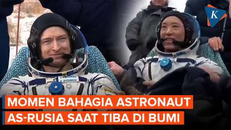 Senyum Bahagia Astronaut AS-Rusia Saat Tiba Di Bumi Usai 245 Hari Di Luar Angkasa