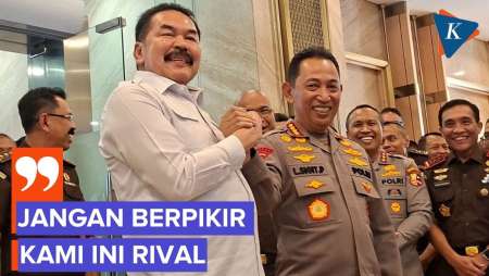 Bertemu Kapolri Listyo Sigit, Jaksa Agung: Jangan Berpikir Kami Rival