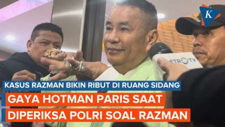 Hotman Paris Diperiksa Polri soal Kasus Razman, Pakai Jas Hijau dan Pamer Cincin