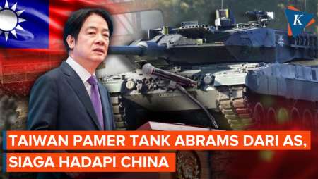 Taiwan Pamerkan Tank Abrams Dari AS, Siaga Hadapi Tekanan China