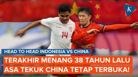 Head to Head Indonesia vs China: Menang Terakhir 38 Tahun Silam, Kini Coba Diulang