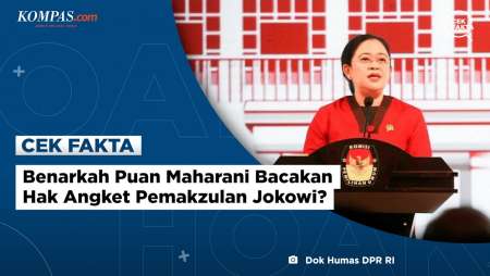 Benarkah Puan Maharani Bacakan Hak Angket Pemakzulan Jokowi?